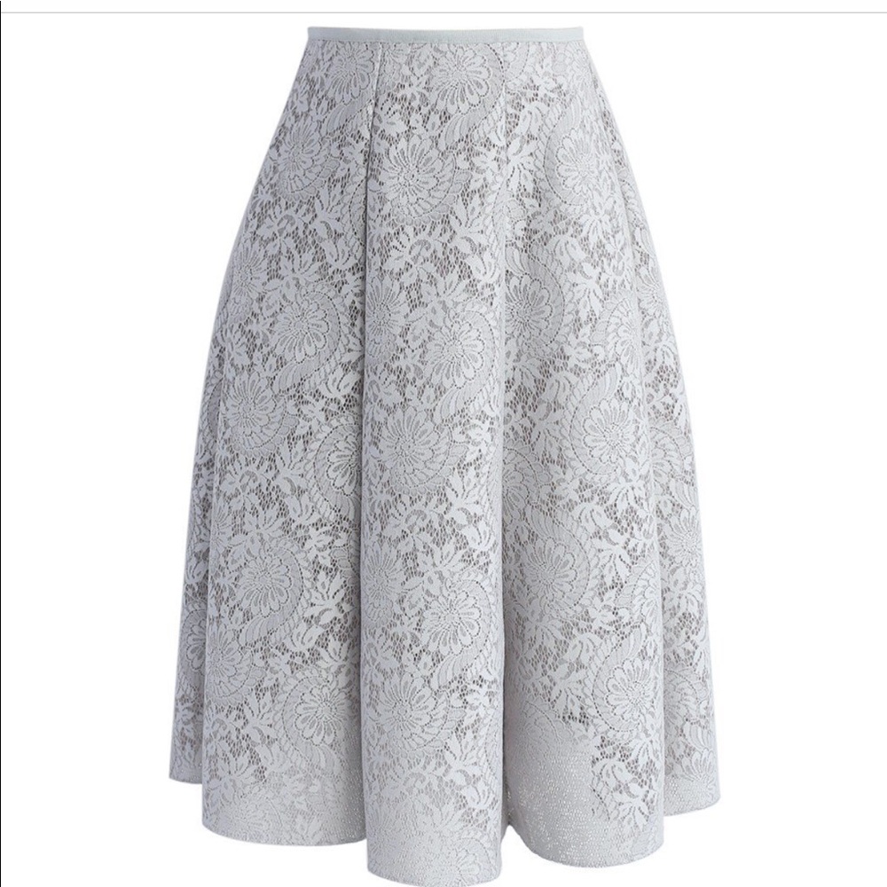 Chicwish A-line Lace Skirt